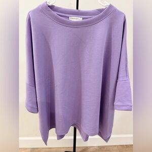 Zenana Lavender Scuba Top – 2X/3X NWOT